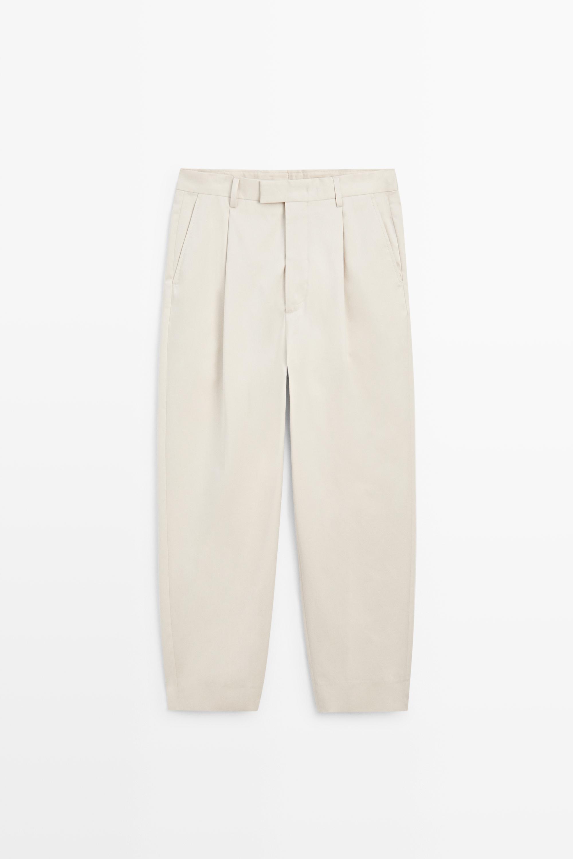 100% cotton darted pants